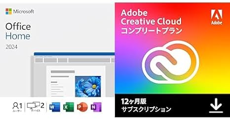 Set sales Microsoft Office Home 2024 + Adobe Creative Cloud complete