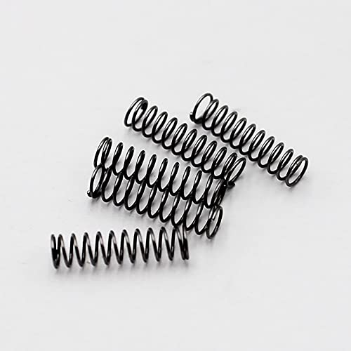 5PCS 0.6x6x60-100 mm Compressed Springs, Wire Diameter 0.6mm, Outer Diameter 6mm, Free Length 60-100 mm, Spring Steel Compressed SpringLength 60mm