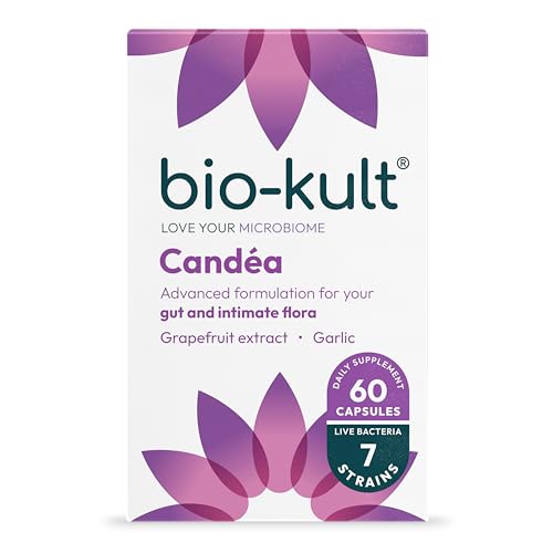 Bio-Kult Candea | 7 Strains  Garlic & Grapefruit Extract | Intimate Flora Support | Advanced Multi-Strain Formula | 60 Capsules
