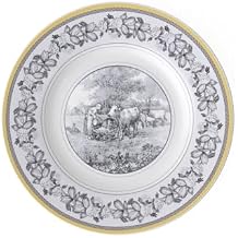 Villeroy & Boch Audun Ferme Salad Plate, 8.5 in, Premium Porcelain, White/Grey/Yellow