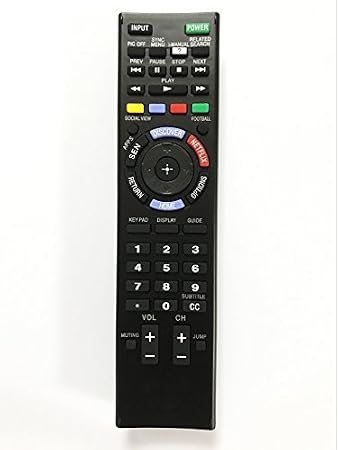 Universal Replacement Remote Control for Sony Bravia Smart LED TV KDL-48W600B KDL-60W610B KDL-70X830B KDL-55HX855 KDL-55HX750