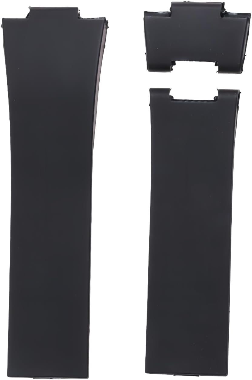 26mm Soft Waterproof Silicone Watch Band Sweat-Proof Men's Watch Strap for Ulysse Nardin