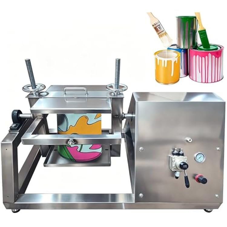 INTSUPERMAI 5 Gal Air Operated Paint Shaker Machine, 1200RPM, 14 or 38 Trachea Interface, Vertical 360 Mixing, Pneumatic Paint Shaker for Paint, Coatings