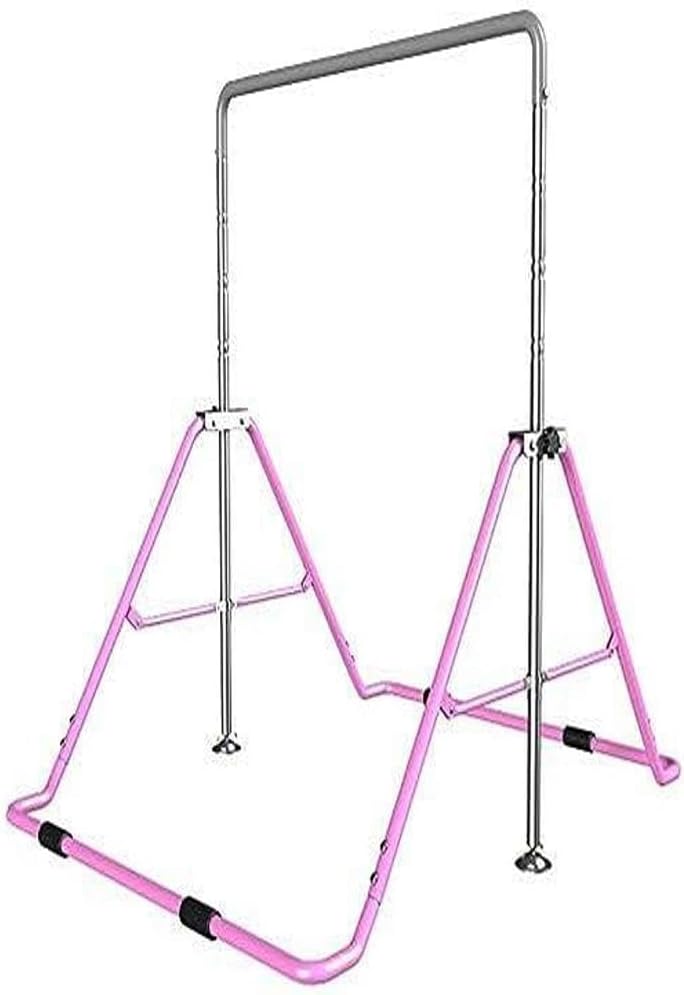 BalanceFrom Gymnastics Bar for Kids Height Adjustable Horizontal Kip Bar Folding Gymnastics Junior Training Bar