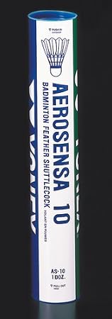 Yonex Aerosensa 10 Feather Speed 3 Badminton Shuttles Tube of 12