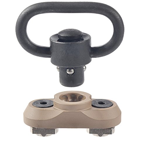 Mount Standard QD Swivel 1.25 Inch Adapter for Mlok Rail System Sand