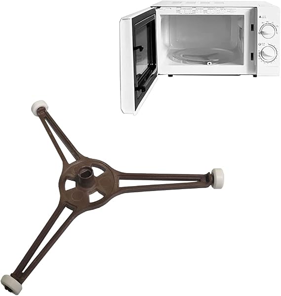 Microwave Turntable Holder Roller Rotating Ring Tripod Arm Glass Play Tray Roller Guide Stand Holder Fits for 9.6"/24.5CM Microwave Glass Plate Turntable Plate Replacement