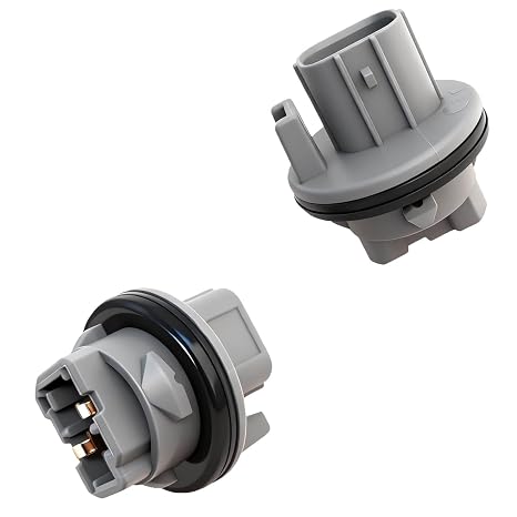 2pcs 33302-S5A-A01 T20 Turn Signal Brake Tail Light Bulb Socket Plug Connector for Honda CR-V Civic Odyssey Element Crosstour for Acura TL TSX RDX Lamp Holder Replacement OE# 33302S5AA01