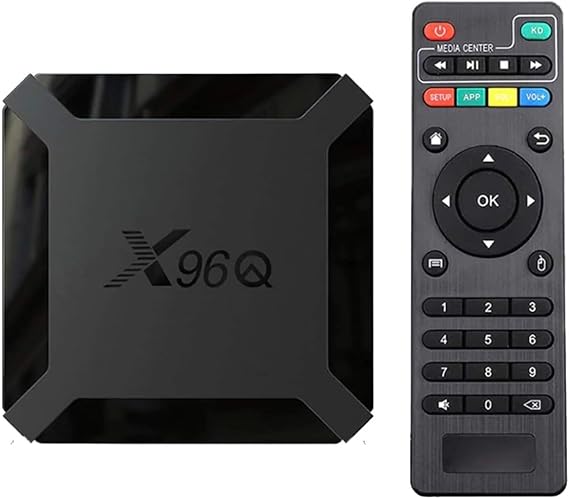 Android 10.0 TV Box, X96 Q Android TV Box Allwinner H313 Quad Core Arm Cortex A53, 2GB RAM 16GB ROM Smart TV Box Soporte 4K 3D Set Top Box, Media Player