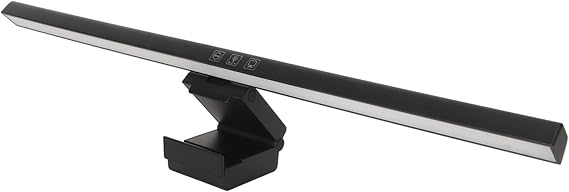 Light Bar, Monitor Light Bar with 3 Switchable Light Modes Stepless Dimmable Touch Control Computer Screen Light Bar Desk Light Monitor Lamp for Office Home (Black)