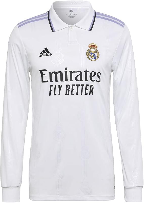 adidas Real Madrid Home Men's L/S Jersey 22/23 (3XL) White