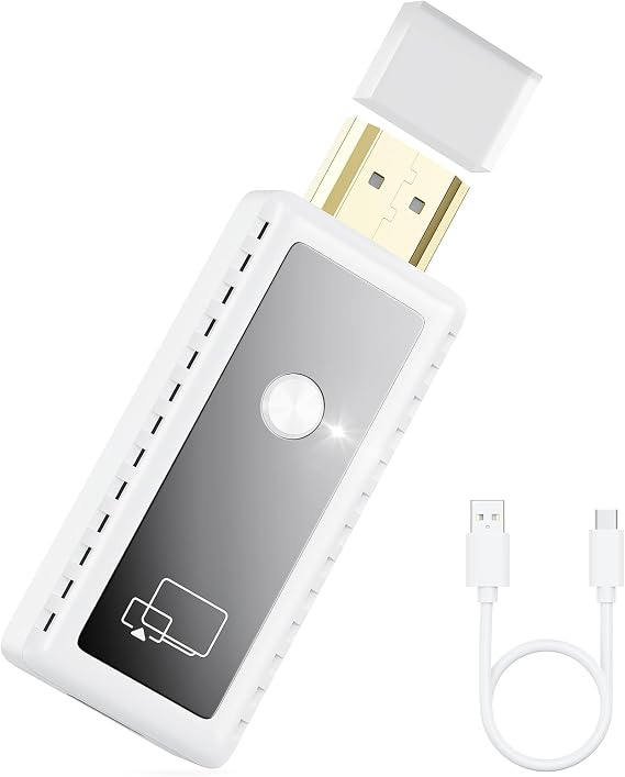 Wireless HDMI Display Dongle Adapter for TV Miracast Dongle, DLNA, AirPlay - Plug & Play Video/Audio, HDMI Screen Mirroring Adapter Extender for iOS/Android/Windows/Mac to HDTV/Monitor/Projector