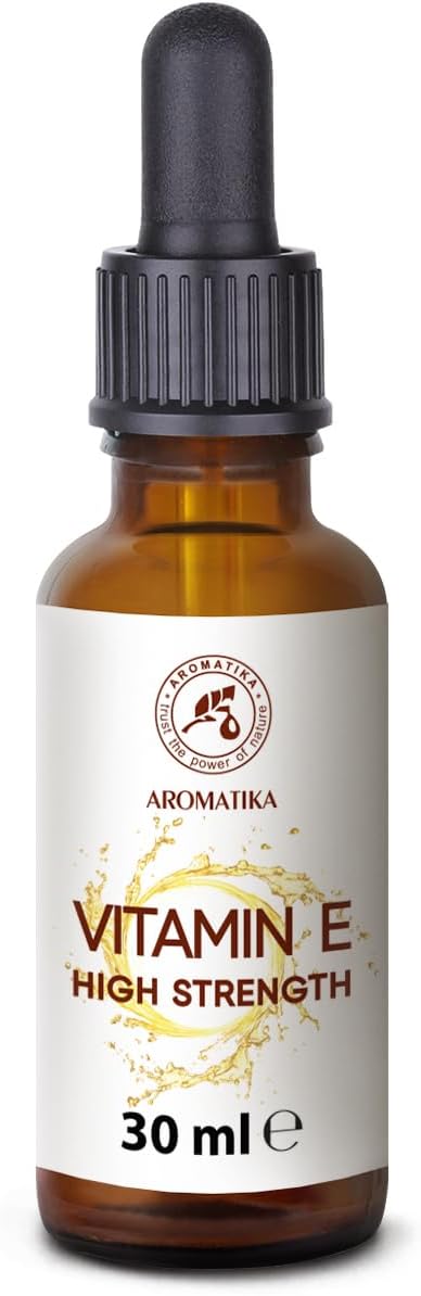 High Strength Pure Vitamin E 30 ml - Vitamin E Drops - Natural - Cosmetic Base - Vitamin E for Skin Care - for Face - Skin - Hair - Nails - Lips - Beauty