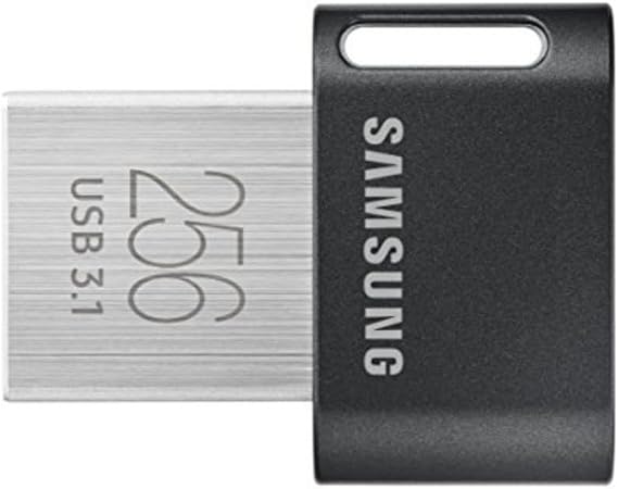 SAMSUNG MUF-256AB/AM FIT Plus 256GB - 300MB/s USB 3.1 Flash Drive, Gunmetal Gray