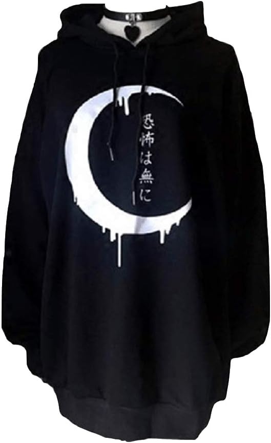 CHICFOR Women Hoodies Black Goth Top Coat Long Sleeve Crop Top Hoodie BF Style Coat Jackets