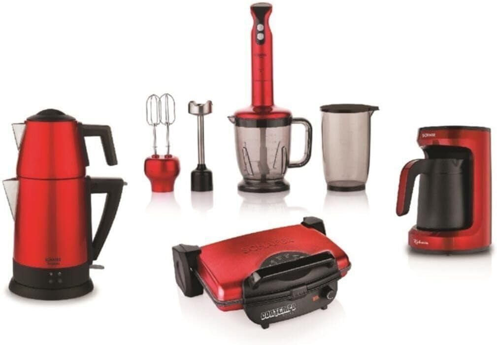 Schäfer Kea Electro Mega Home Appliances 4Lu Kitchen Set Red