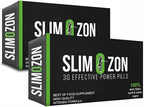 2 x Slimozon 30 + 30 Capsules - Lose Belly Fat and Lose Weight Quickly - The Pill for Effective Weight Loss