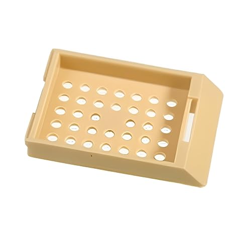 6035 Tan Acetyl Plastic Histo Plas Capsette Tissue Embedding Cassettes (Pack of 500)