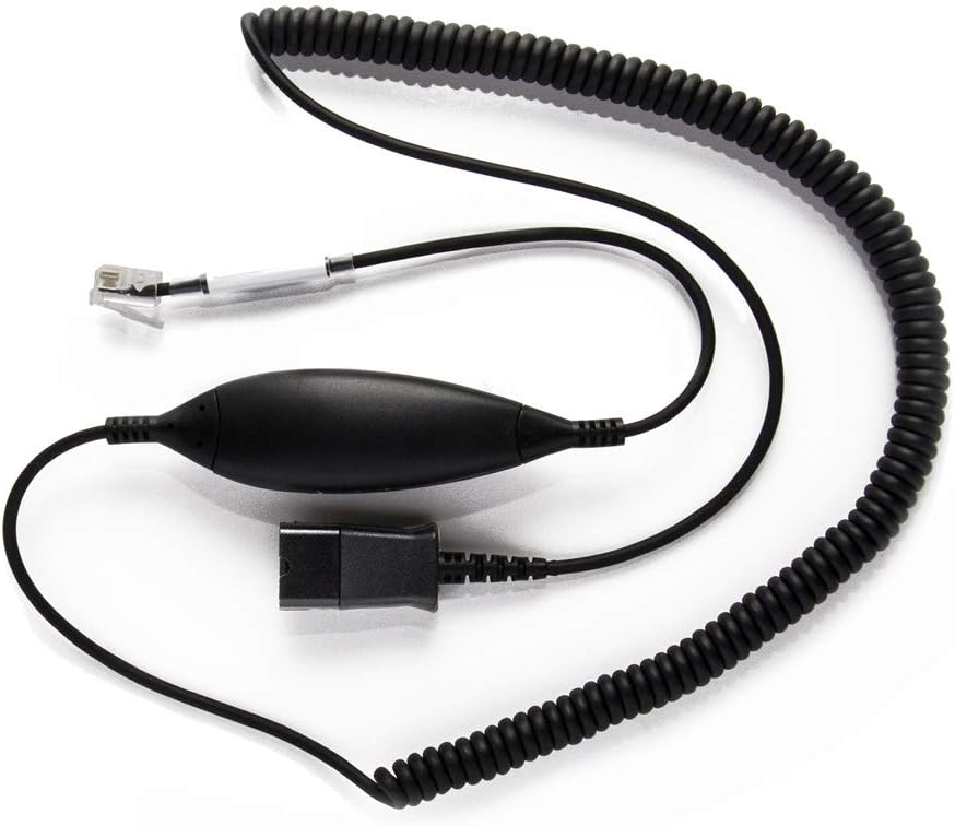 BL-10P Headset Connection Cable with Plantronics Compatible QD
