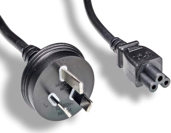 Australia 3-Prong Power Cord Cable for HDTV, TVs, Printers, Mickey Mouse Power Cable (AS3112 to IEC-320-C5), (AUS Power Cord)