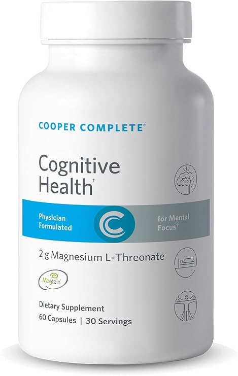 Cooper Complete Magnesium L-Threonate (Magtein) Brain Support 2g,60 Caps