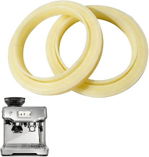 Coffee Machine Brew Group Head Seal Gasket, 54mm Silicone Steam Ring 2Pcs for Breville Espresso Machines 870/878/880/860/840/810/500 and Sage Barista Express 880/878/875
