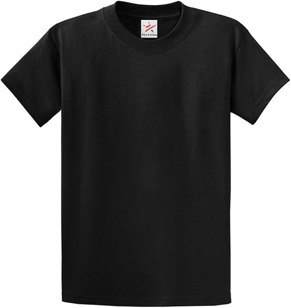 Stars and Stripes Plain Black T Shirt Unisex Tshirts Black 100% Rich Soft Cotton T Shirt