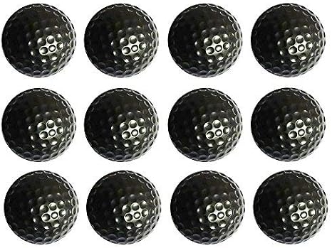 Practice Golf Balls, Foam, Soft for Indoor or Outdoor Training,12 Count Black