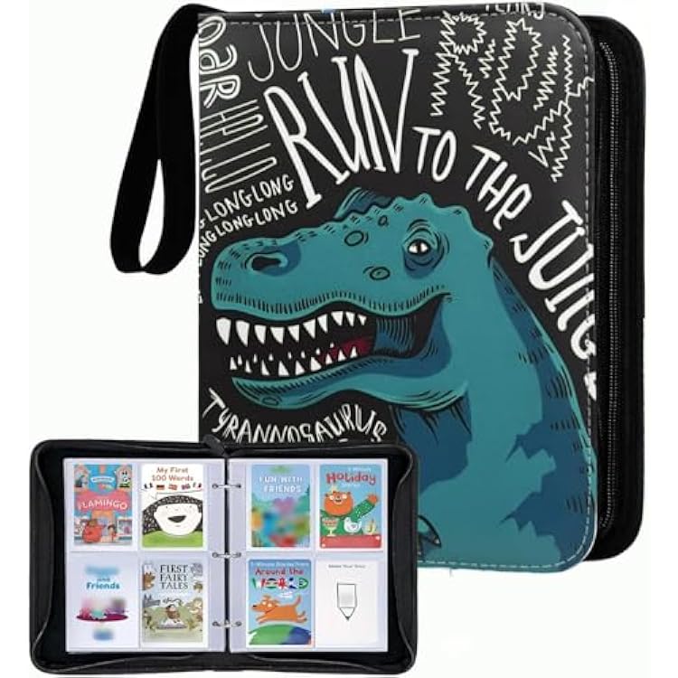 Thisness Card Holder for Yoto Cards 120 Cards Capacity Card Case Organizer with Zipper Card Binder for Yoto Player and Yoto Mini Cards Storage, Black
