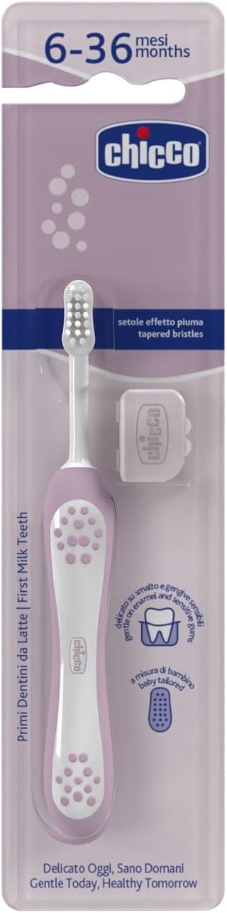 chicco Diş Fırçası, 6-36 Ay, Pembe