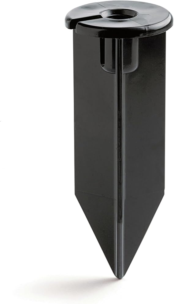 Kichler 12V Landscape Light Stake, Black | Corrosion-resistant ABS construction provides secure fixture support for landscape lighting (3" x 8"), 15575BK