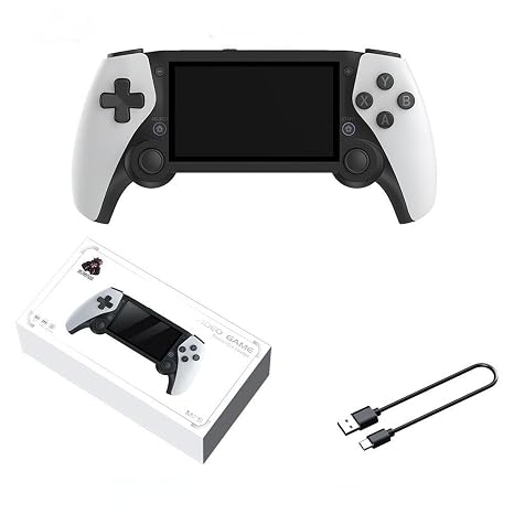 ZWXYVUT M25 Handheld Game Console Television HDMI-Compatible 4.3 Inch 64G 20000+Games 80 * 272 LCD Screen Handheld HDTV Game Dual Wireless Controller Gift