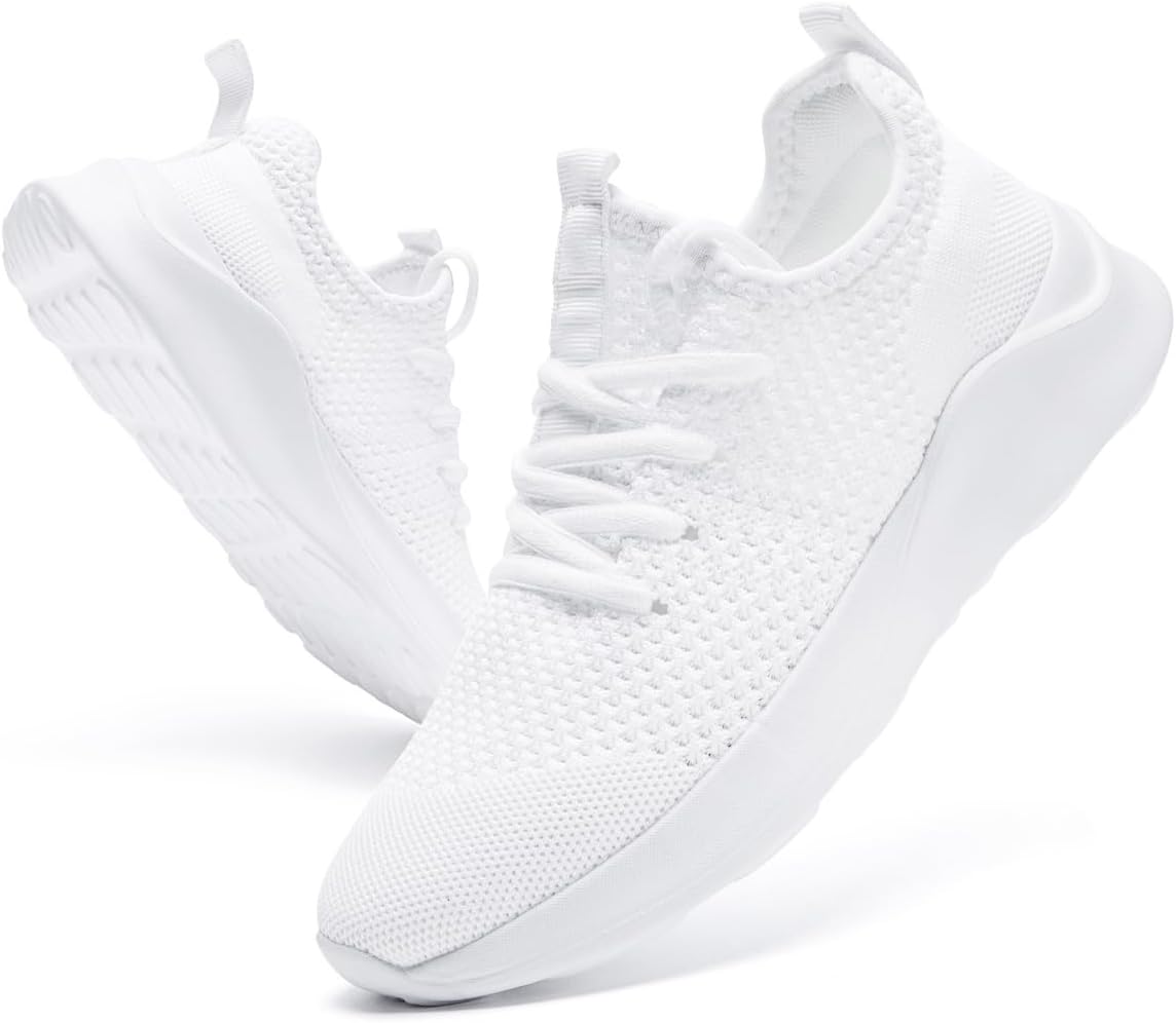 Men's Trainers Lightweight Breathable Slip-On Sneakers with Anti-Slip Sole and Cushioned Casual Outdoor Sports Fashion Jogging Shoes for Running Walking Tennis