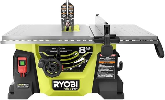 RYOBI 18V ONE+ HP Brushless 8-1/4" Table Saw (Recon)