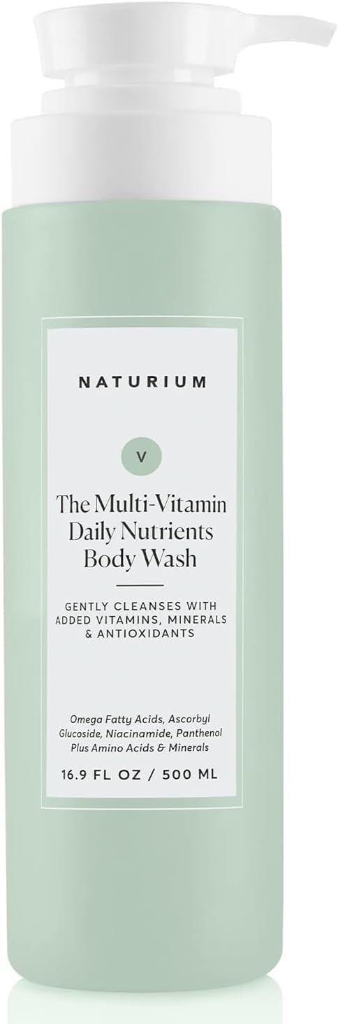 Naturium The Multi-Vitamin Daily Nutrients Body Wash, Hydrating Cleanser | 16.9 FL OZ / 500 ML