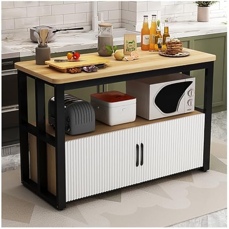 Kitchen IslandStorage Cabinets, Pantry Cabinet, Multi-Tier Workbench, Large Storage Commercial Home Preparation Table for Kitchen,Coffee Bar, GardenB,70x40cm27.56x15.75in