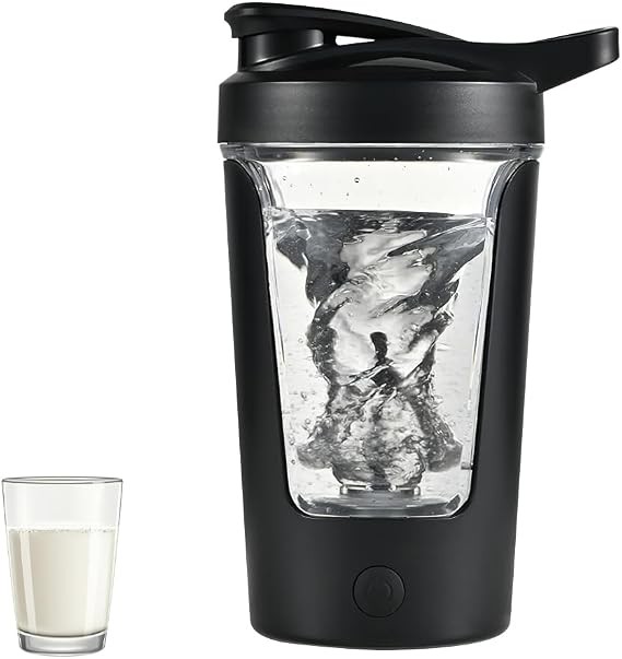 Electric Shaker Bottle, Blender Bottles For Protein Mixes, USB-C Rechargeable 12 oz, Portable Mixer Cup for Shakes and Meal Replacements