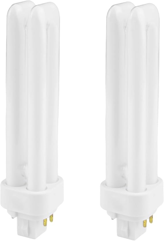 4 Pin G24q-1 Bathroom Light Bulbs,13W Compact Fluorescent Warm White 2700K [Energy Class A]