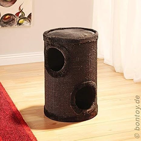 Bontoy Cat Tower Buddy with 2 Caves Black 58 cm