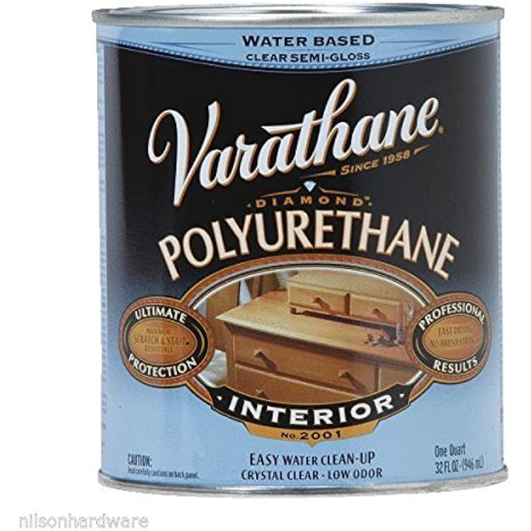 1 Qt Clear Semi-Gloss Varathane Water-Based Interior Polyurethane 200141H