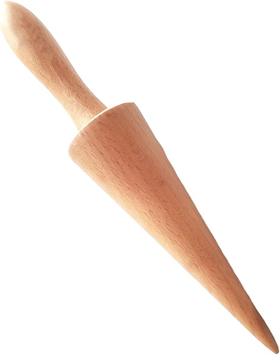Fenteer Ice Cream Cone Maker, Waffle Pastry Cone Tool, Portable Baking Tool Pizzelle Roller, DIY Egg Roll for Kitchen, Baking