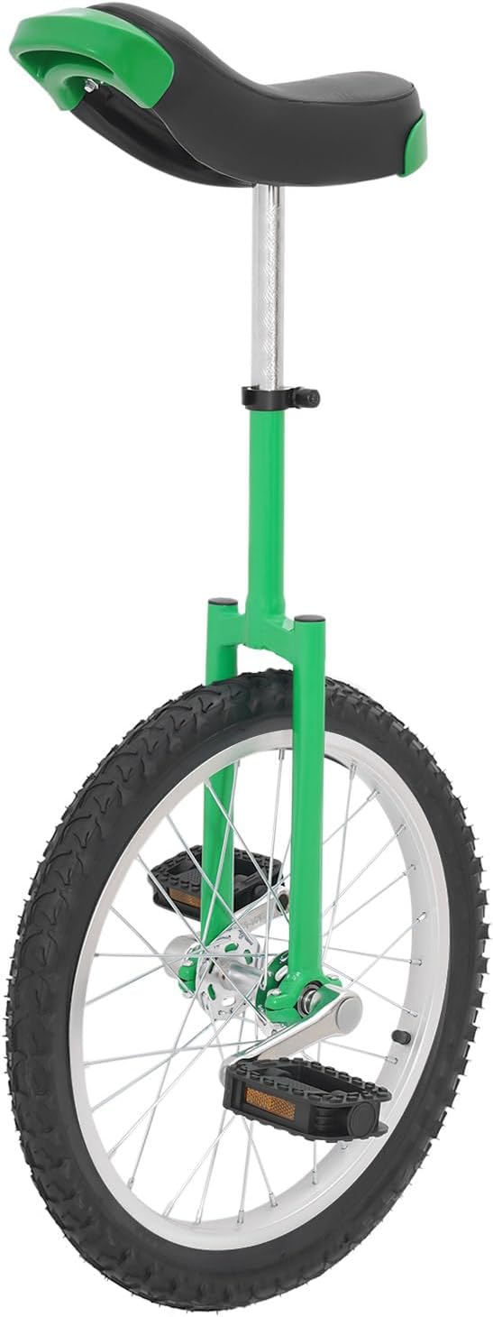 Wheel Unicycle,One Wheel Bike with Rim and Pedals,Modern Steel Unicycles for Unisex Age10-60,Outdoor Sports Fitness Exercise Balance Training,Load 555.1lb,Height Adjustment 36"-40"