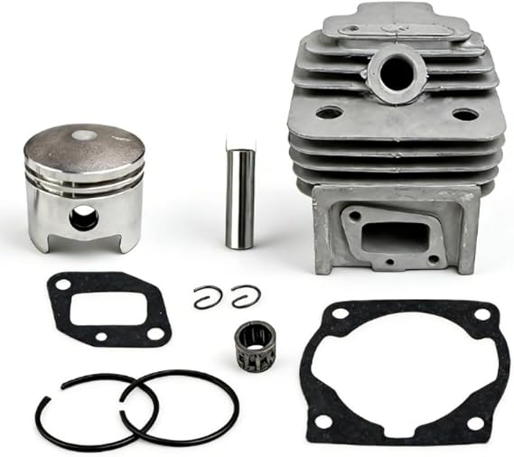 Cylinder and For Piston Assembly for 52CC 44-5 Brush Motors Featuring Single-Piece Construction and Optimized Weight Distribution (A)