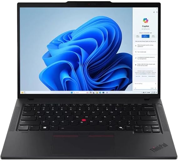 Lenovo ThinkPad T14 Gen 5 AMD Ryzen 7 PRO 8840U 14 WUXGA Touch Laptop 32 GB DDR5 512 GB NVMe SSD AMD Radeon 780M Wi-Fi 6E Windows 11 Pro Black