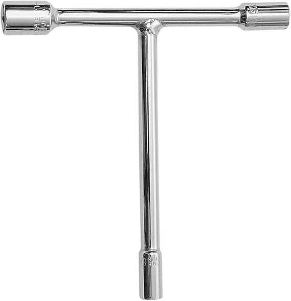 Muloo 3 Way Metric T-Socket Wrench 8mm, 10mm, 12mm, T-type Socket End Motorcycles, ATV Bicycles Repair Wrench Tools, As the Picture Shows