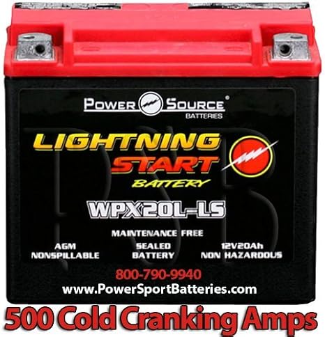 Harley FXDL Dyna Glide Low Rider 1340 1450 1584 500cca Lightning Start 20ah Motorcycle Battery for 1993 1994 1995 1996 1997 1998 1999 2000 2001 2002 2003 2004 2005 2007 2008 2009 2010 2011 2012 2013