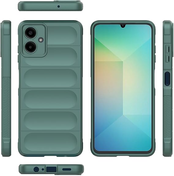 Compatible with Samsung Galaxy M06 5G Case Cover,TPU Mobile Phone Soft Compatible with Samsung SM-E066B/DS Galaxy F06 5G Case Cover Green