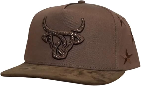 LOST CALF Unisex All Stars Brown Flat Snapback Patch Cap Hat