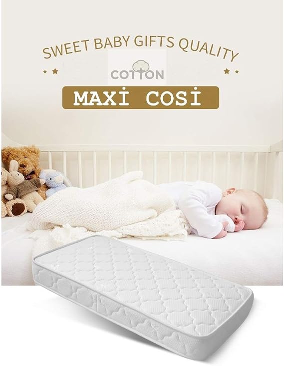 Opalin Maxi Cosi 76x120 Soft Ortopedik Yaylı yatak 76 * 120 Ortopedik yaylı Bebek yatağı Cotton Örme Kumaşlı