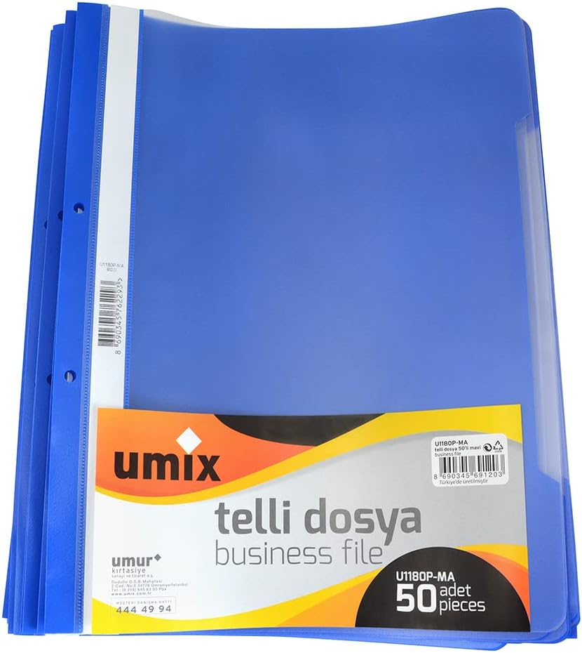 UMIXC A4 WIRE FILE 50 Piece BLUE